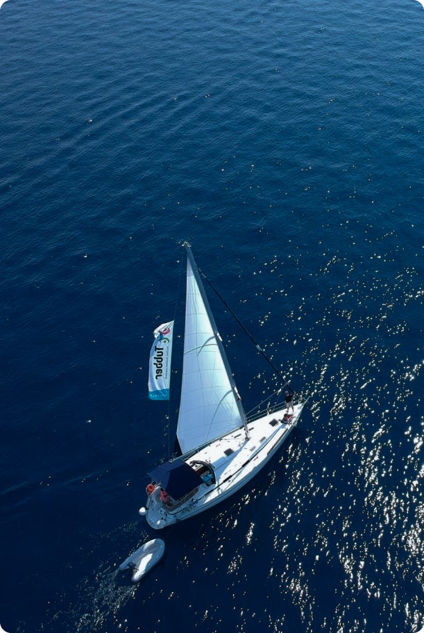 Melden Sie sich jetzt an und erhalten Sie 100 Euro Guthaben für Ihre Segelreise!